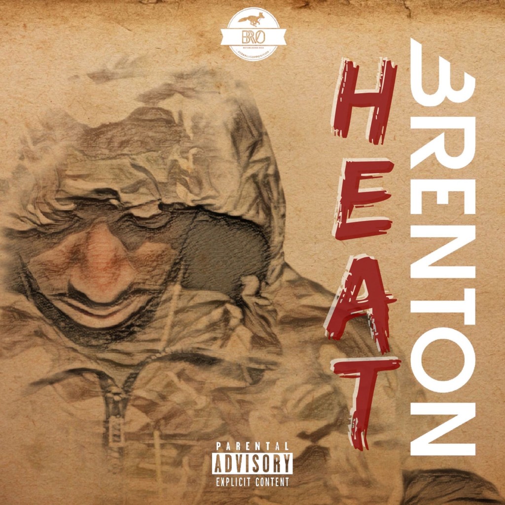 the official cover art for Brenton's single Heat